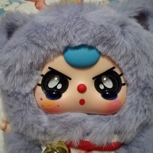 Baby Three Billionaire Cat Plush Keychain -Confirmed Health/Special TEARY Eyes